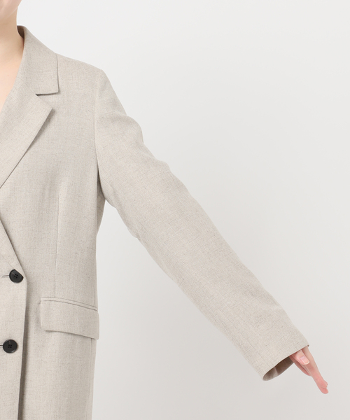journal standard L'essage(ジャーナルスタンダードレサージュ)の「アイアスダブルブレステッドジャケット(テーラードジャケット・レディース・チャコールグレー/ベージュ・36/38)」の13枚目の写真