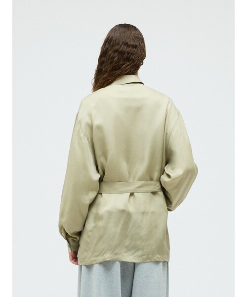 mizuiroind（ミズイロインド）の「mizuiro ind キュプラフィールドシャツジャケット（その他アウター・レディース・グリーン/ブラック/グレー/ネイビー・FREE）」の20枚目の写真