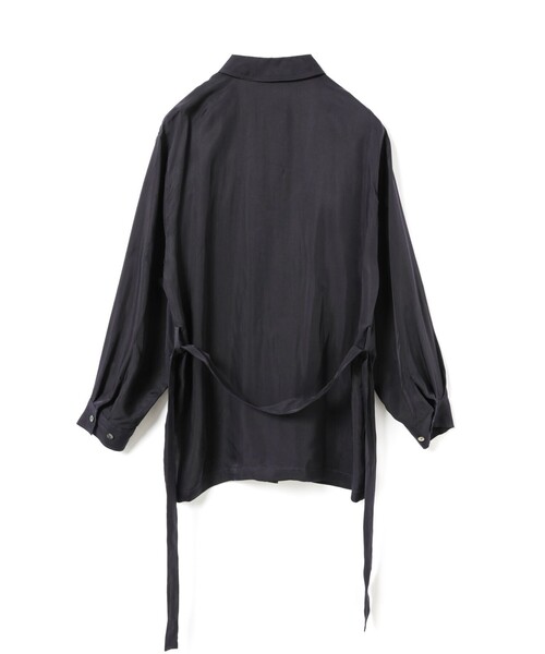 mizuiroind（ミズイロインド）の「mizuiro ind キュプラフィールドシャツジャケット（その他アウター・レディース・グリーン/ブラック/グレー/ネイビー・FREE）」の10枚目の写真