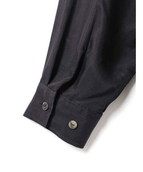 mizuiroind（ミズイロインド）の「mizuiro ind キュプラフィールドシャツジャケット（その他アウター・レディース・グリーン/ブラック/グレー/ネイビー・FREE）」の12枚目の写真
