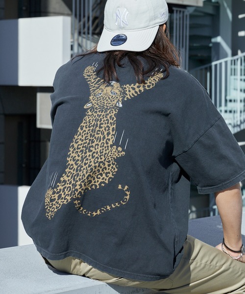 REMI RELIEF(レミレリーフ)の「REMI RELIEF/レミレリーフ HARD SP加工20/-天竺BIGサイズT(LP) 肩落ちシルエット ヴィンテージ Tシャツ 2026年春夏(Tシャツ/カットソー・メンズ・ブラック/オフホワイト・M/L/XL)」の2枚目の写真