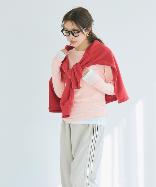 coca(coca)(コカ)の「シアージョーゼット長袖トップス(Tシャツ/カットソー・レディース・ブラック/ライトピンク/ドット/ホワイト・L/M/S)」の14枚目の写真