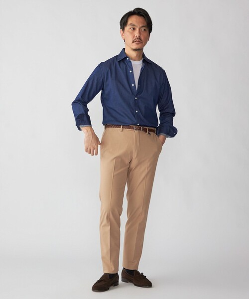 SHIPS(シップス)の「SHIPS:〈FUNCTION/手洗い可能〉コットン ノープリーツ 4WAY ストレッチ スラックス(スラックス・メンズ・ダークグレー/ベージュ/ネイビー/ホワイト・44/46/48/50/52)」の5枚目の写真