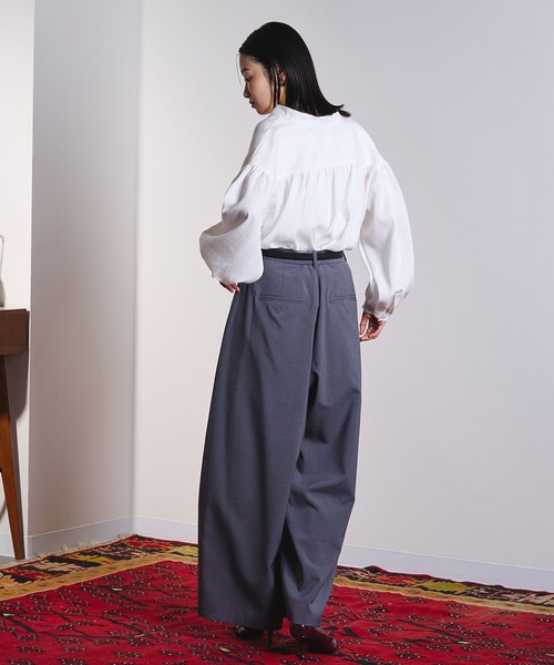 ROSE BUD（ローズバッド）の「(GENE HEAVENS)COTTON PEARL BUTTON SHIRT（シャツ/ブラウス・レディース・ブラック/ピンク/ブルー/オフホワイト・ONE SIZE）」の11枚目の写真