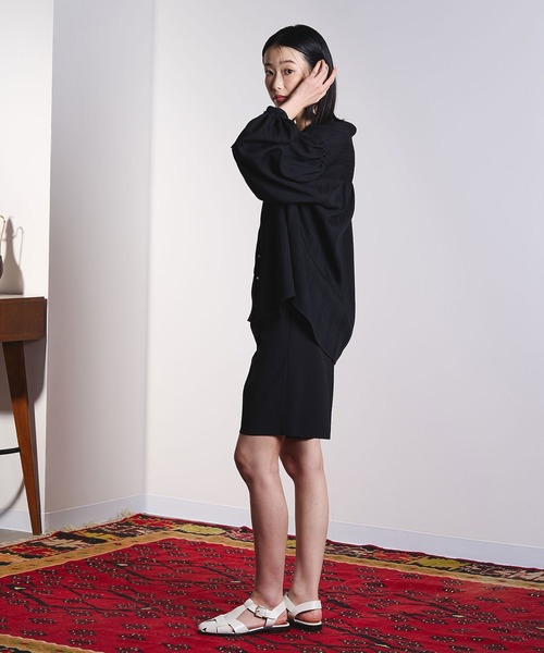 ROSE BUD（ローズバッド）の「(GENE HEAVENS)COTTON PEARL BUTTON SHIRT（シャツ/ブラウス・レディース・ブラック/ピンク/ブルー/オフホワイト・ONE SIZE）」の17枚目の写真