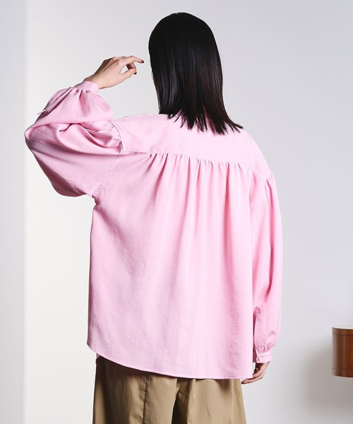 ROSE BUD（ローズバッド）の「(GENE HEAVENS)COTTON PEARL BUTTON SHIRT（シャツ/ブラウス・レディース・ブラック/ピンク/ブルー/オフホワイト・ONE SIZE）」の22枚目の写真