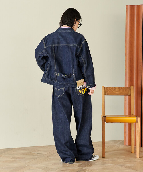FREAK'S STORE(フリークスストア)の「Lee × FREAK'S STORE/リー 別注 101 COWBOY JACKET/別注 ワンオーワン カウボーイジャケット(デニムジャケット・レディース・サックスブルー/ネイビー・フリ-)」の9枚目の写真