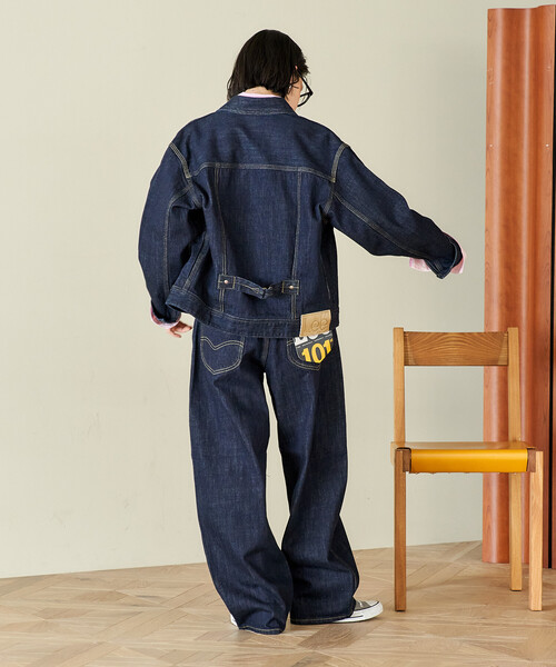FREAK'S STORE(フリークスストア)の「Lee × FREAK'S STORE/リー 別注 101 COWBOY JACKET/別注 ワンオーワン カウボーイジャケット(デニムジャケット・レディース・サックスブルー/ネイビー・フリ-)」の10枚目の写真