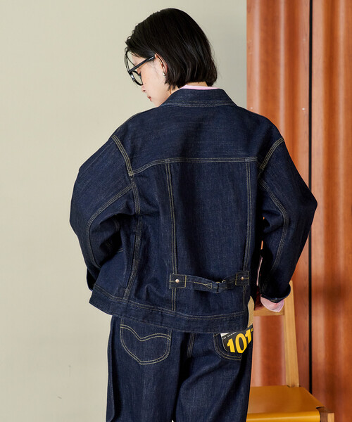 FREAK'S STORE(フリークスストア)の「Lee × FREAK'S STORE/リー 別注 101 COWBOY JACKET/別注 ワンオーワン カウボーイジャケット(デニムジャケット・レディース・サックスブルー/ネイビー・フリ-)」の21枚目の写真