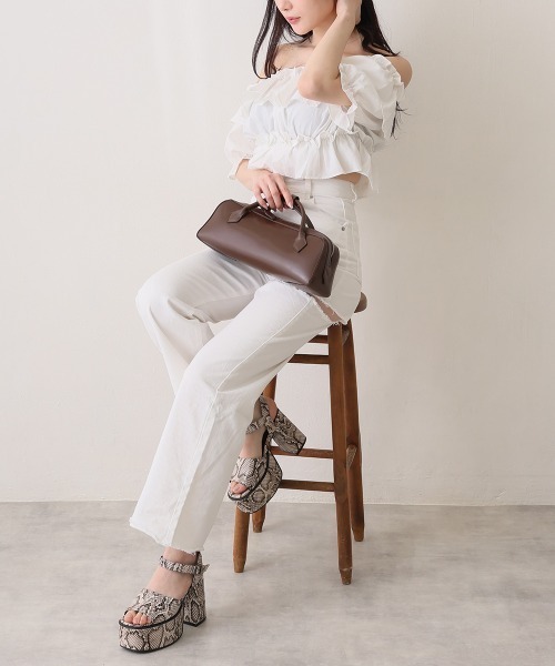 DEMETER(デメテル)の「2WAY ミニ バゲットバッグ(ショルダーバッグ・レディース・ブラック/レッド/キャメル/ブラウン/オフホワイト・FREE)」の19枚目の写真