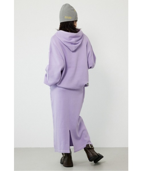 RODEO CROWNS WIDE BOWL（ロデオクラウンズワイドボウル）の「スウェットライクサイドステッチニットスカート（スカート・レディース・ライトイエロー/ブラック/グレー×ホワイト/ライトパープル・FREE）」の22枚目の写真