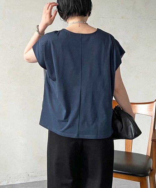 un dix cors(アンディコール)の「前後切り替えプルオーバー(Tシャツ/カットソー・レディース・ブラック/アイボリー・FREE)」の15枚目の写真
