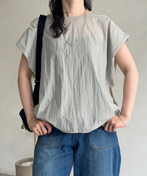 un dix cors(アンディコール)の「前後切り替えプルオーバー(Tシャツ/カットソー・レディース・ブラック/アイボリー・FREE)」の11枚目の写真