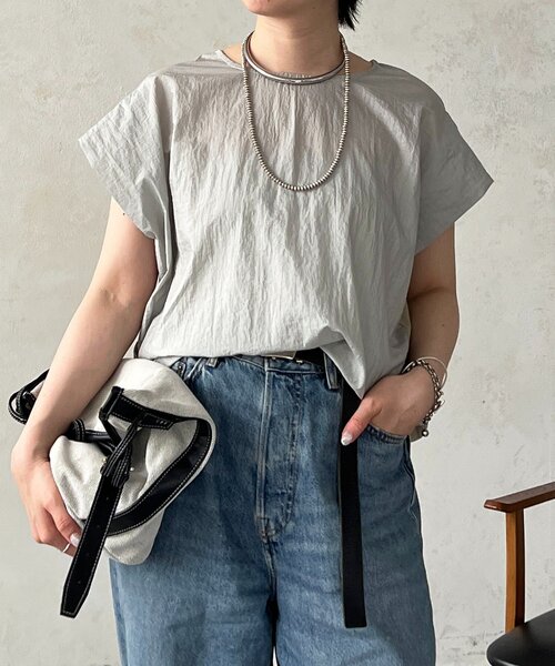 un dix cors(アンディコール)の「前後切り替えプルオーバー(Tシャツ/カットソー・レディース・ブラック/アイボリー・FREE)」の12枚目の写真