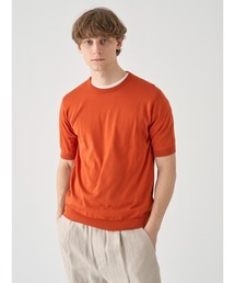 JOHN SMEDLEY | 半袖コットンニットTシャツ(ニット/セーター)