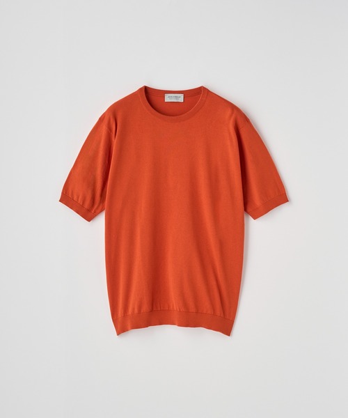 JOHN SMEDLEY(ジョンスメドレー)の「半袖コットンニットTシャツ(ニット/セーター・メンズ・レッド系・M/L)」の2枚目の写真