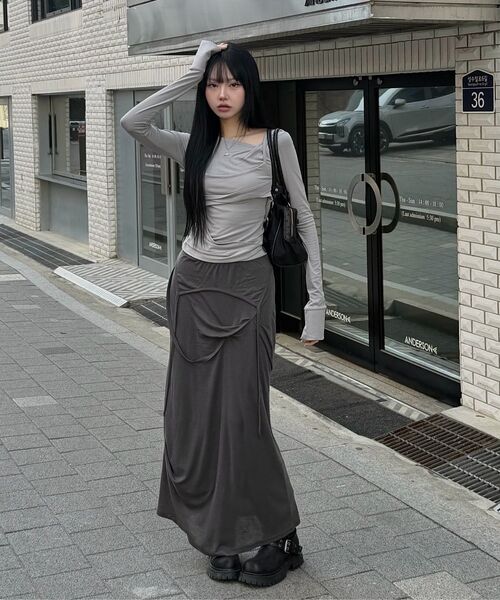 FLAREUP(フレアアップ)の「Layered Bustier Long Sleeve (FL-105_Cloud White)(Tシャツ/カットソー・レディース・ホワイト・OS)」の18枚目の写真