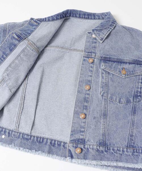 SENSE OF PLACE by URBAN RESEARCH（センスオブプレイスバイアーバンリサーチ）の「ロールアップデニムジャケット（デニムジャケット・レディース・ワンウォッシュ/ライトインディゴブルー・ONE）」の19枚目の写真