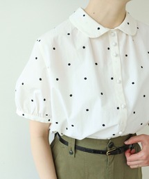 PAR ICI | DOT刺繍 丸襟ブラウス(セットアップ対応)(シャツ/ブラウス)