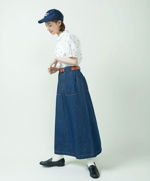 PAR ICI(パーリッシィ)の「DOT刺繍 丸襟ブラウス(セットアップ対応)(シャツ/ブラウス・レディース・ネイビー/アイボリー・FREE)」の22枚目の写真