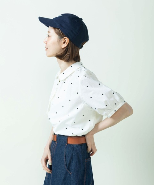 PAR ICI(パーリッシィ)の「DOT刺繍 丸襟ブラウス(セットアップ対応)(シャツ/ブラウス・レディース・ネイビー/アイボリー・FREE)」の17枚目の写真