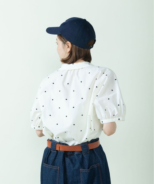 PAR ICI(パーリッシィ)の「DOT刺繍 丸襟ブラウス(セットアップ対応)(シャツ/ブラウス・レディース・ネイビー/アイボリー・FREE)」の18枚目の写真