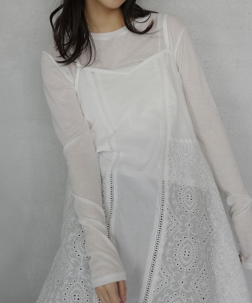  hellam（へラム）の「刺繍チュニックワンピース（ワンピース・レディース・ブラック/ホワイト・FREE）」の19枚目の写真