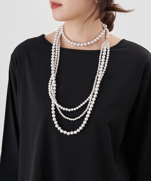 SHENERY（シーナリー）の「マルチアレンジボリュームネックレス（ネックレス・レディース・シルバー/ブラック・FREE）」の5枚目の写真