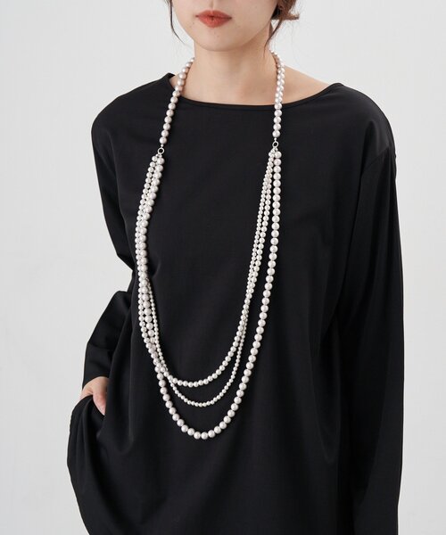 SHENERY（シーナリー）の「マルチアレンジボリュームネックレス（ネックレス・レディース・シルバー/ブラック・FREE）」の6枚目の写真