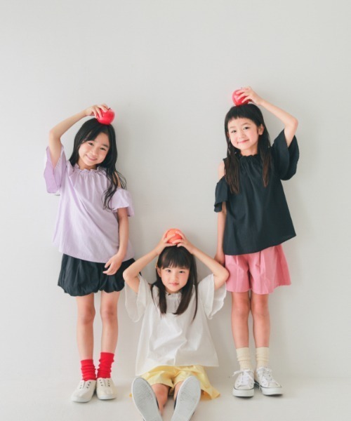 NHT（エヌエイチティー）の「NHT/エヌエイチティー オフショルダー ブラウス（シャツ/ブラウス・キッズ・ブラック・120cm/150cm/160cm/140cm/130cm/110cm）」の11枚目の写真