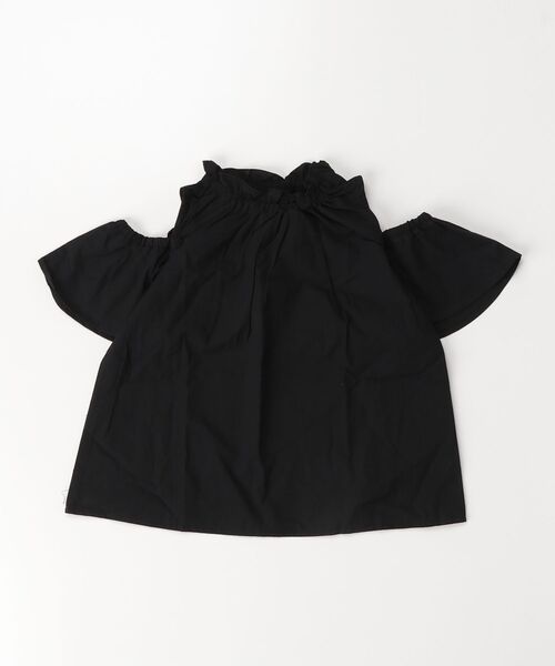 NHT（エヌエイチティー）の「NHT/エヌエイチティー オフショルダー ブラウス（シャツ/ブラウス・キッズ・ブラック・120cm/150cm/160cm/140cm/130cm/110cm）」の15枚目の写真