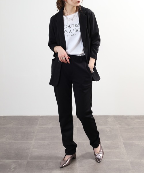 Relation（リレーション）の「ポンチ長袖＆7分袖JK　テーパードPTセットアップ（セットアップ・メンズ・ネイビー系/グレー/ブラック系/ハウンドトゥース/チャコール/ネイビー/ブラック/グレー系/チャコールグレー・XL-Short/XL-Long/M-Long/L-Long/M-Short/L-Short）」の20枚目の写真