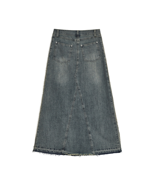 DEFGARMENTS（デフグラメンツ）の「DRAW DENIM LONG SKIRT [INDIGO]（スカート・レディース・その他・SMALL/MEDIUM）」の2枚目の写真