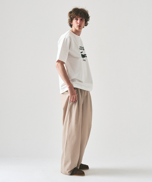 LACOSTE（ラコステ）の「【LACOSTE / ラコステ】 417別注 Print Tシャツ（Tシャツ/カットソー・メンズ・ブラック/ブルー/ベージュ/グリーン・LARGE/MEDIUM/SMALL）」の14枚目の写真