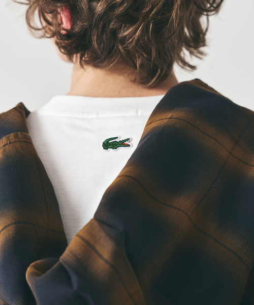 LACOSTE（ラコステ）の「【LACOSTE / ラコステ】 417別注 Print Tシャツ（Tシャツ/カットソー・メンズ・ブラック/ブルー/ベージュ/グリーン・LARGE/MEDIUM/SMALL）」の20枚目の写真