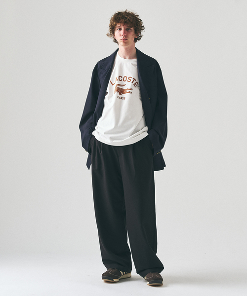 LACOSTE（ラコステ）の「【LACOSTE / ラコステ】 417別注 Print Tシャツ（Tシャツ/カットソー・メンズ・ブラック/ブルー/ベージュ/グリーン・LARGE/MEDIUM/SMALL）」の22枚目の写真