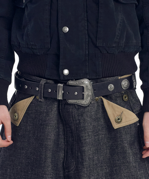 AAKAM（アーカム）の「Western Concho Belt (Black)（ベルト・レディース・その他・FREE）」の6枚目の写真