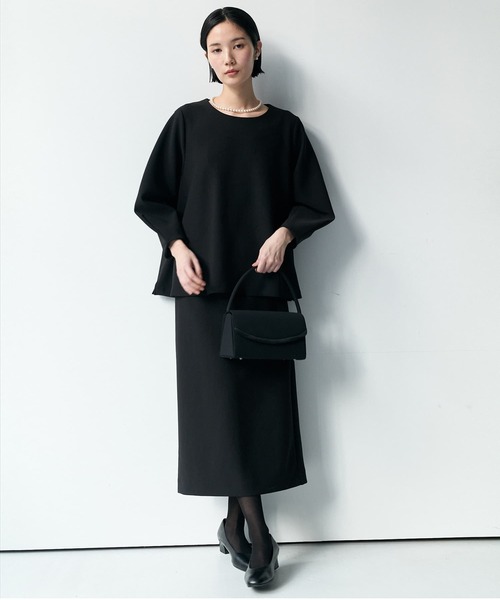 Brown&Street（ブラウンアンドストリート）の「【Refine】コクーンスリーブトップス（Tシャツ/カットソー・レディース・ブラック/ナチュラル・FREE）」の15枚目の写真