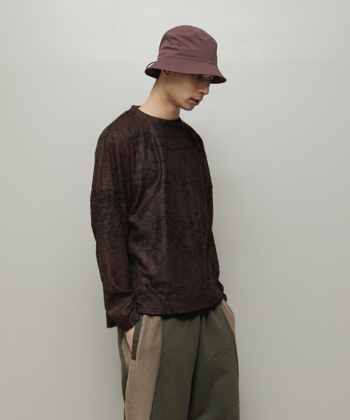 BAL（バル）の「POLARTECR ALPHA DIRECT PATTERN SWEATER（ニット/セーター・メンズ・ブラック/ブラウン/ベージュ・3/2/1）」の7枚目の写真
