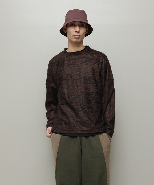 BAL（バル）の「POLARTECR ALPHA DIRECT PATTERN SWEATER（ニット/セーター・メンズ・ブラック/ブラウン/ベージュ・3/2/1）」の6枚目の写真
