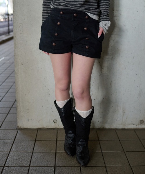 sedacle girl(セダクルガール)の「ナポレオンマイクロパンツ(その他パンツ・レディース・ネイビー/ブラック・MEDIUM/SMALL)」の3枚目の写真