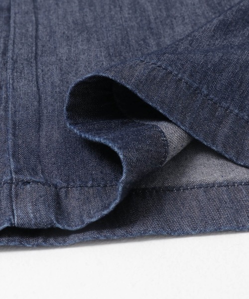 ITEMS URBANRESEARCH（アイテムズ アーバンリサーチ）の「レーヨンデニムワイドパンツ（デニムパンツ・レディース・ブルー/ワンウォッシュ/ブラック・FREE）」の9枚目の写真