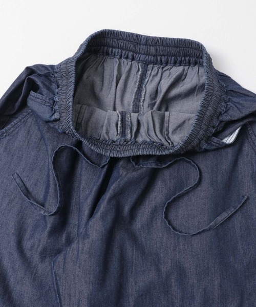 ITEMS URBANRESEARCH（アイテムズ アーバンリサーチ）の「レーヨンデニムワイドパンツ（デニムパンツ・レディース・ブルー/ワンウォッシュ/ブラック・FREE）」の8枚目の写真