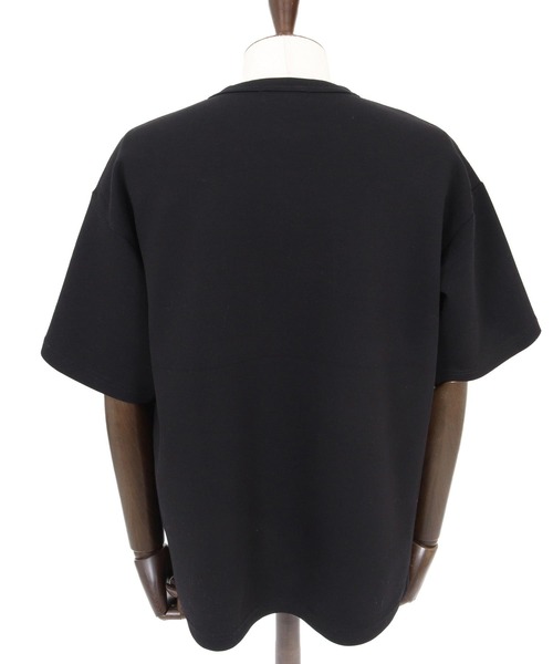 No Rain No Rainbow(ノーレインノーレインボー)の「mt10385-cardboard knit T-shirt with two-tone embroidery Tシャツ(NR26S-19)(Tシャツ/カットソー・メンズ・ホワイト/ブルー/ブラック・XL/L/M/S)」の12枚目の写真