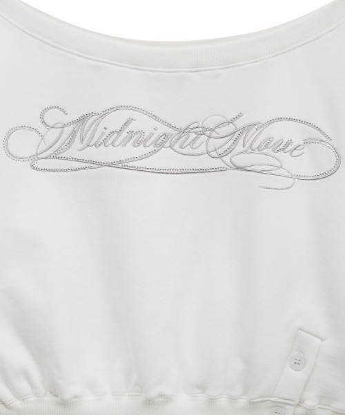 Midnight Move(ミッドナイトムーブ)の「A'GEM/9 × .kom 『MIDNIGHT MOVE/ミッドナイトムーブ』slit mtm/スリットスウェットシャツ(スウェット・レディース・ブラック/アイボリー・FREE)」の14枚目の写真