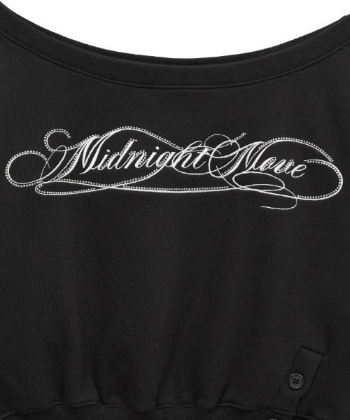 Midnight Move(ミッドナイトムーブ)の「A'GEM/9 × .kom 『MIDNIGHT MOVE/ミッドナイトムーブ』slit mtm/スリットスウェットシャツ(スウェット・レディース・ブラック/アイボリー・FREE)」の17枚目の写真