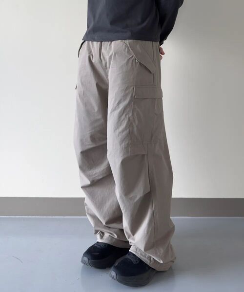 XERO（ゼロ）の「パラシュートカーゴオーバーストリングパンツ[ベージュ]（その他パンツ・レディース・その他・LARGE/MEDIUM）」の5枚目の写真