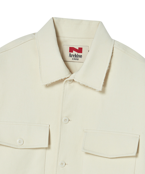 Beyond Closet（-）の「[COLLECTION LINE] カットカラー テーラード コットンジャケット アイボリー（その他アウター・メンズ・その他・LARGE/MEDIUM）」の4枚目の写真