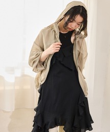 mysty woman | シアーフードブルゾン 666530(パーカー)