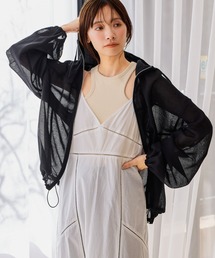 mysty woman | シアーフードブルゾン 666530(パーカー)